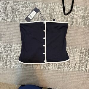 Veronica Beard Valley Top Tube Top Small